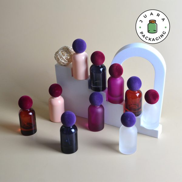 Botol Parfum Kaca Tutup Bludru - 30 ml - Image 2