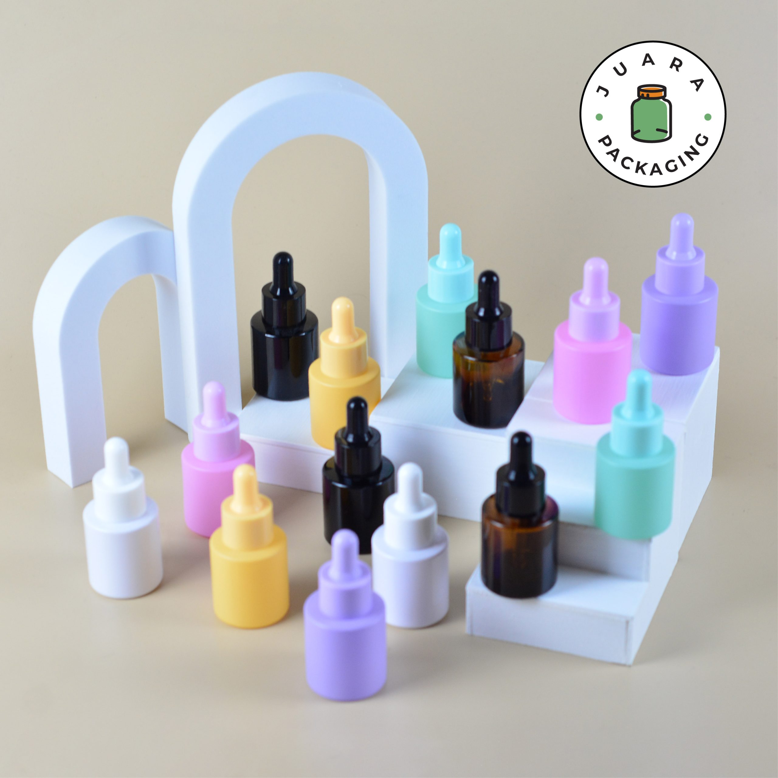 Botol Pipe Kaca Warna Warni - 20 ml - Image 3