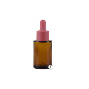 Botol Pipet Kaca Amber Tutup Merah - 30 ml