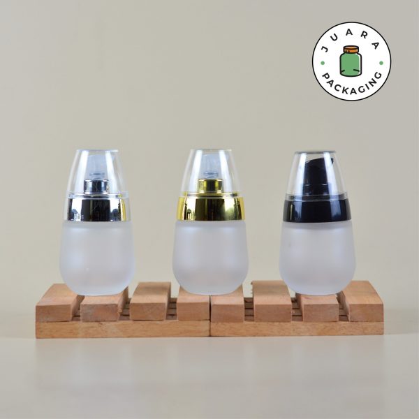 Botol Pump Kaca Bulat - 30 ml - Image 2