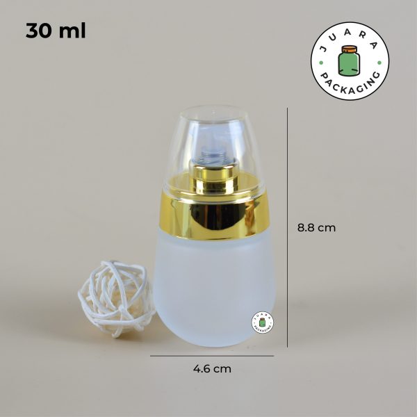 Botol Pump Kaca Bulat - 30 ml - Image 5