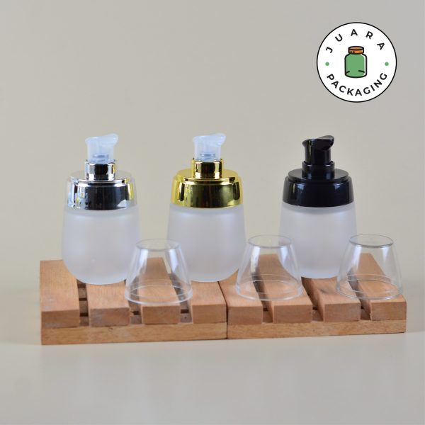 Botol Pump Kaca Bulat - 30 ml - Image 3