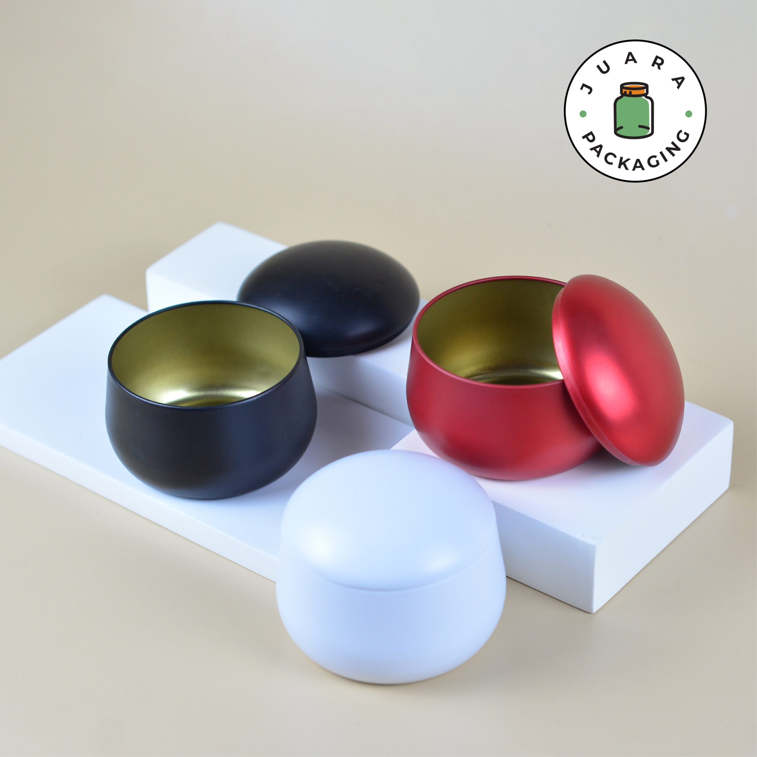 Jar Kaleng Bentuk Apel - 150 ml - Image 3