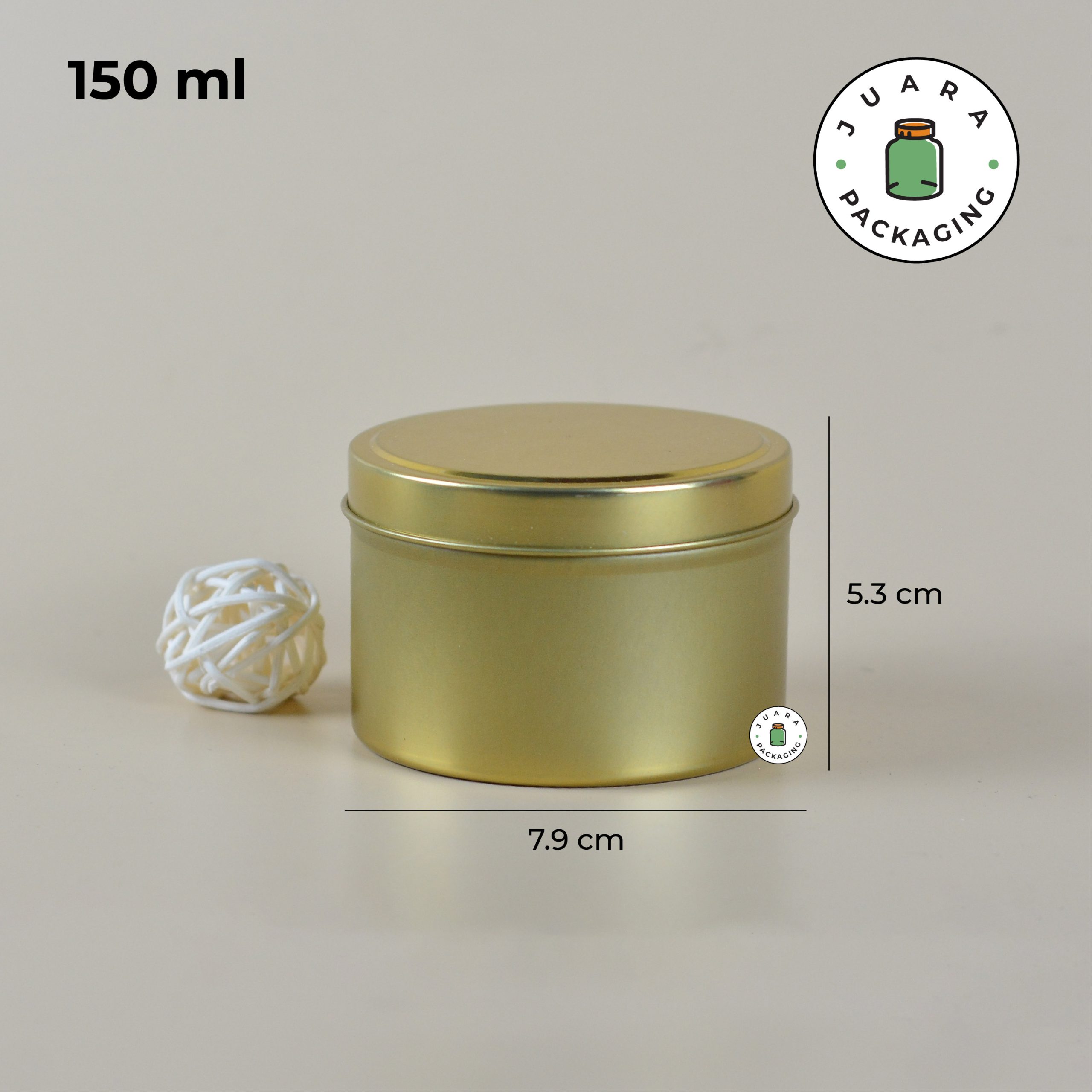 Jar Aluminium Gold - 150 ml - Image 4