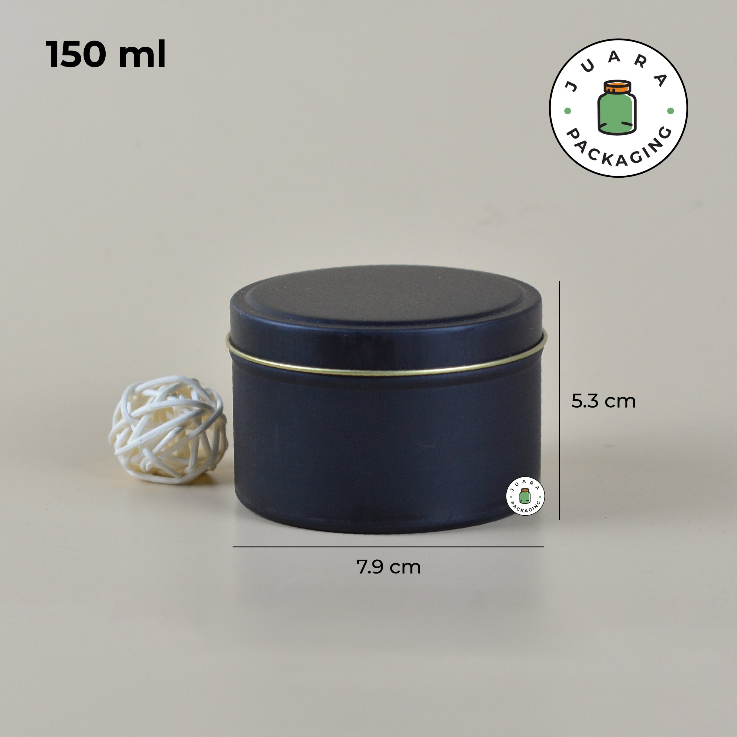 Jar Kaleng Hitam - 150 ml - Image 4
