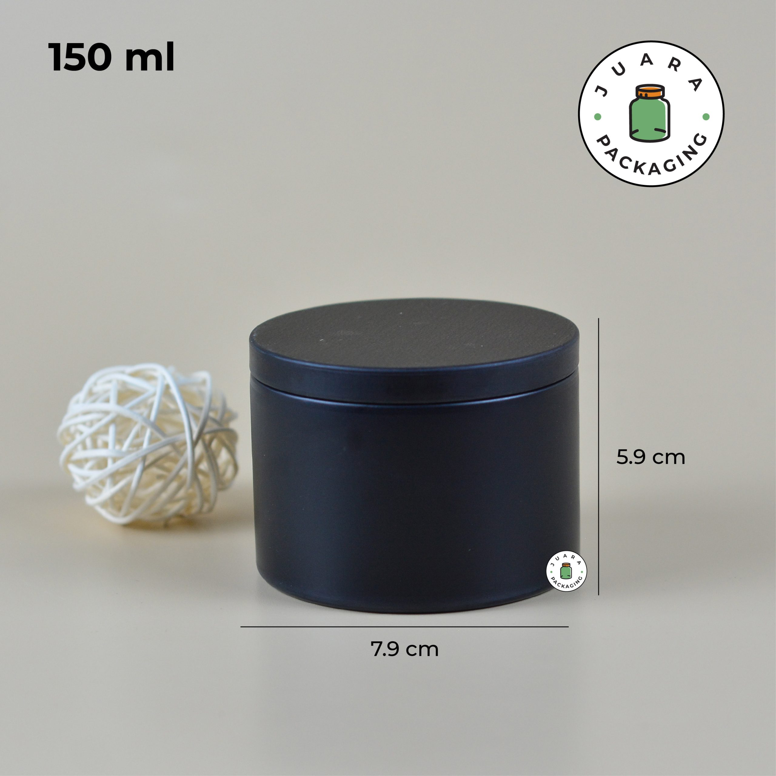 Jar Kaleng Inner Hitam - 200 ml - Image 5