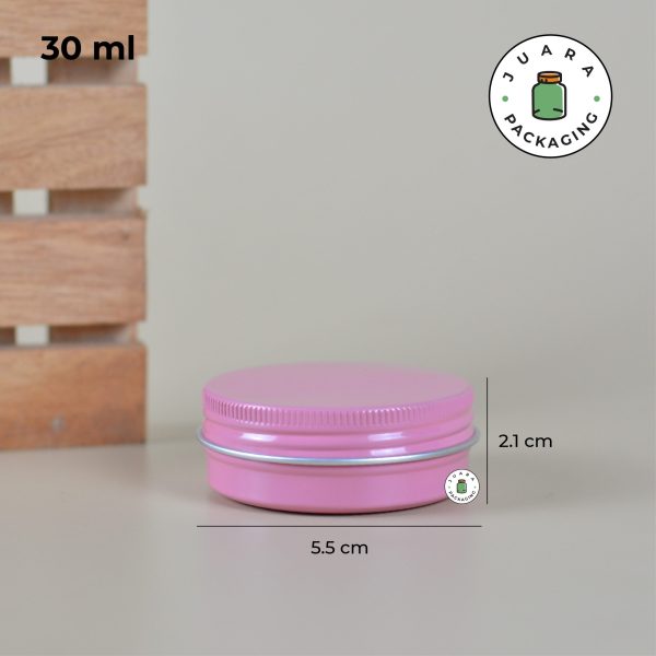 Jar Aluminium Pink - 30 ml 60 ml 100 ml - Image 4