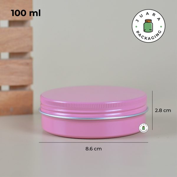 Jar Aluminium Pink - 30 ml 60 ml 100 ml - Image 6