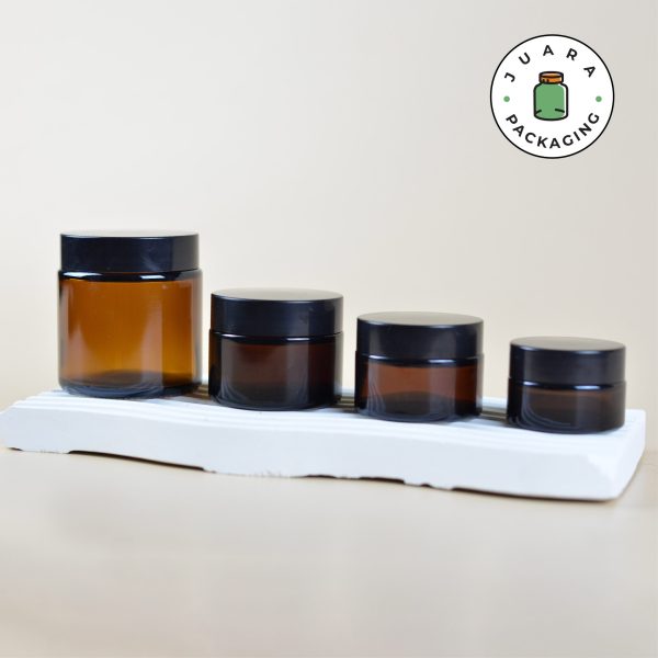 Pot Cream Kaca Amber - 20 ml 30 ml 50 ml 100 ml - Image 2
