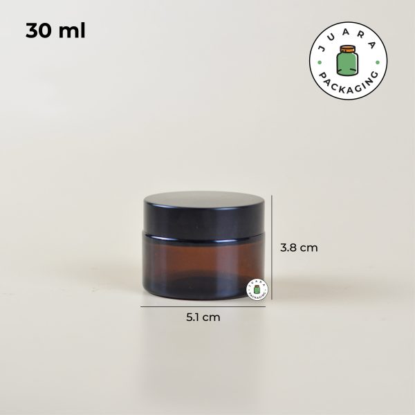 Pot Cream Kaca Amber - 20 ml 30 ml 50 ml 100 ml - Image 5