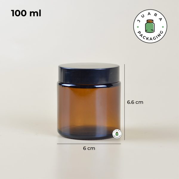 Pot Cream Kaca Amber - 20 ml 30 ml 50 ml 100 ml - Image 7