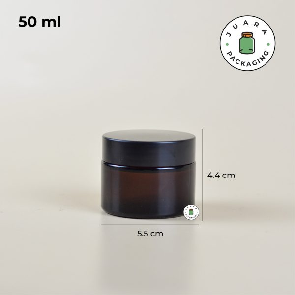 Pot Cream Kaca Amber - 20 ml 30 ml 50 ml 100 ml - Image 6