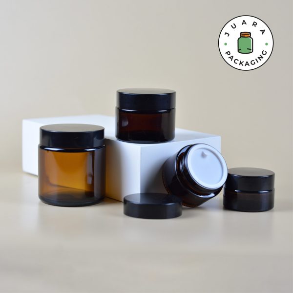 Pot Cream Kaca Amber - 20 ml 30 ml 50 ml 100 ml - Image 3