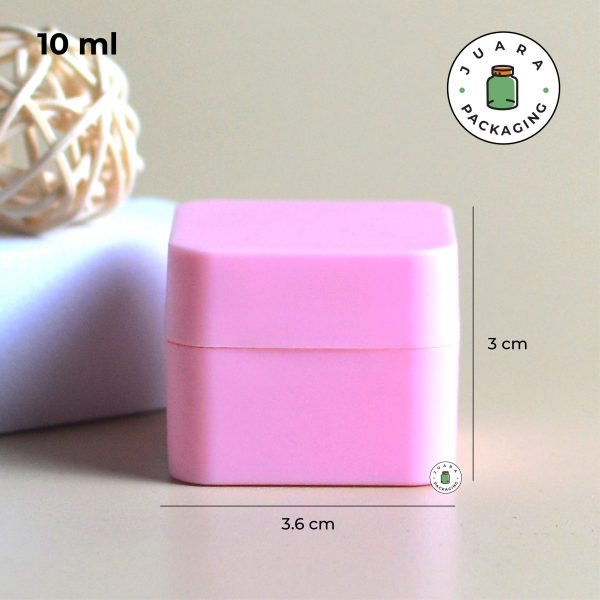 Pot Cream Plastik Pink - 10ml - Image 4