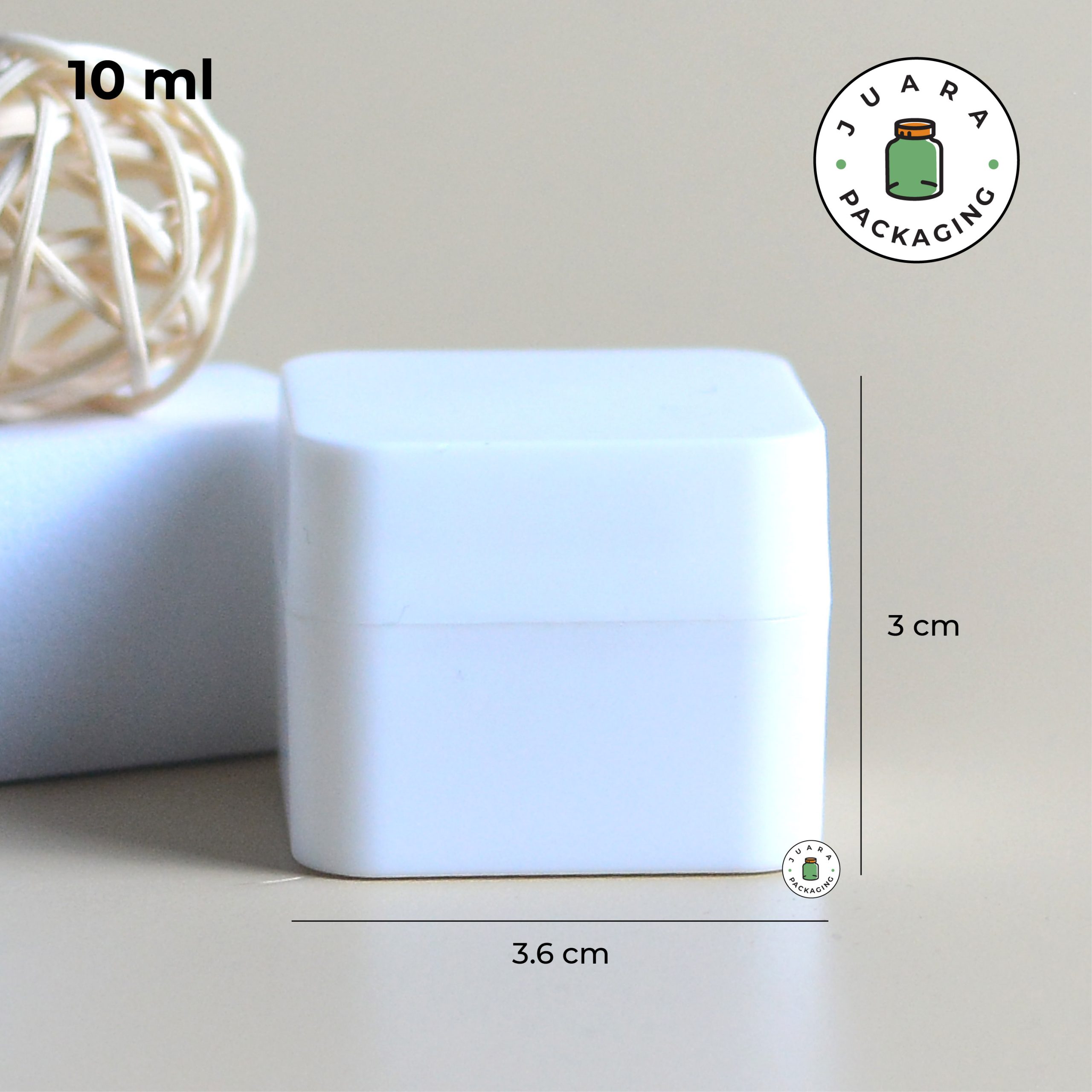 Pot Cream Plastik Putih - 10 ml - Image 6