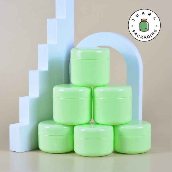 Pot Cream Plastik Hijau -  150 ml 100 ml - Image 2