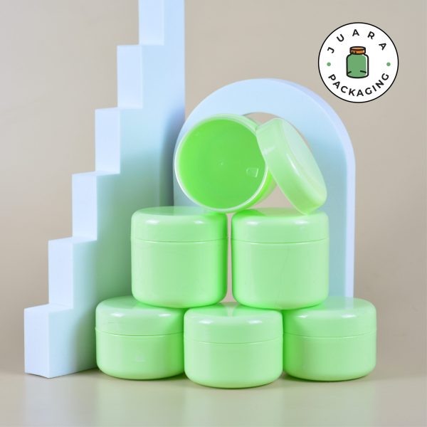 Pot Cream Plastik Hijau -  150 ml 100 ml - Image 3
