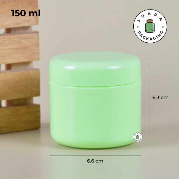 Pot Cream Plastik Hijau -  150 ml 100 ml - Image 5