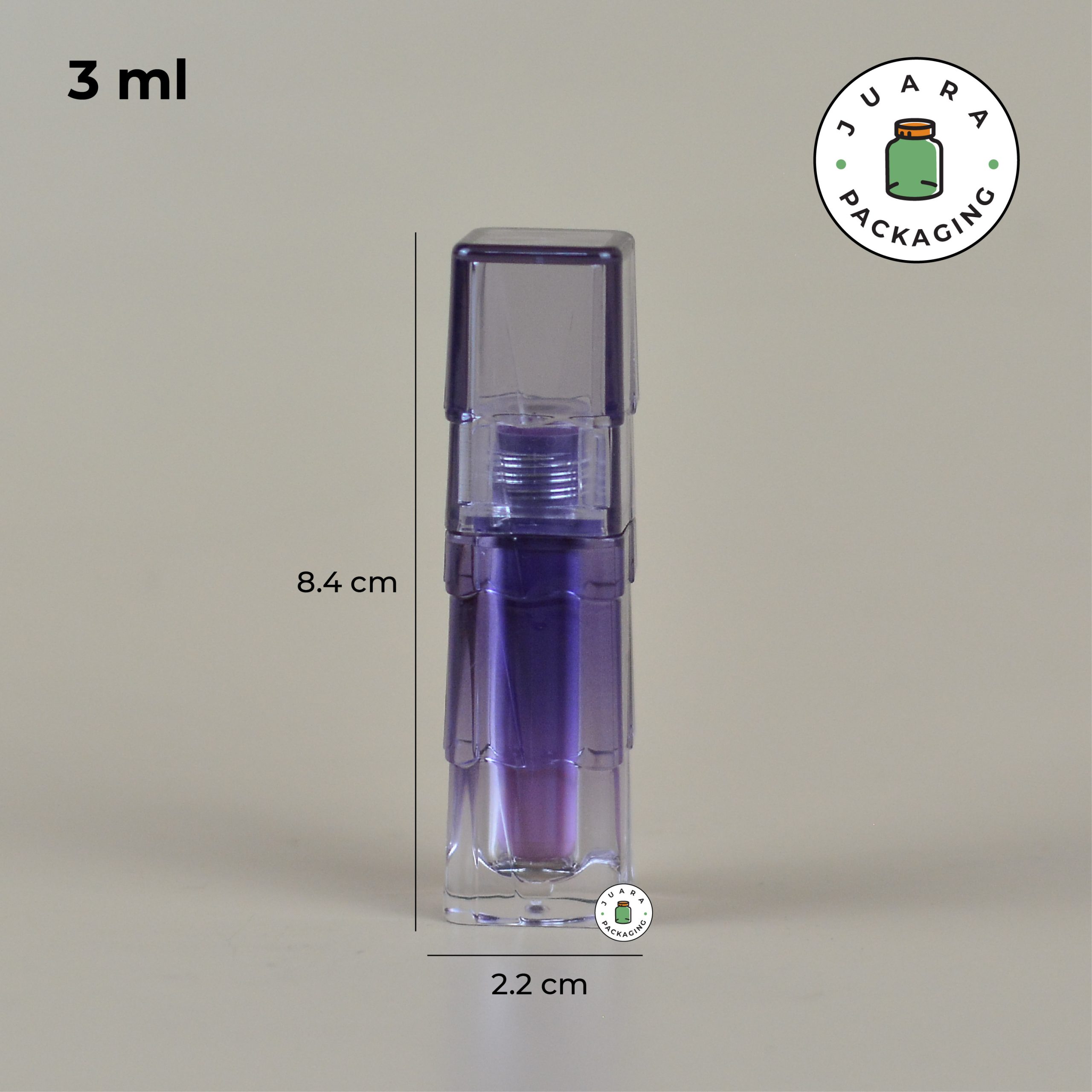 Wadah Lipcare Ungu - 3 ml - Image 5