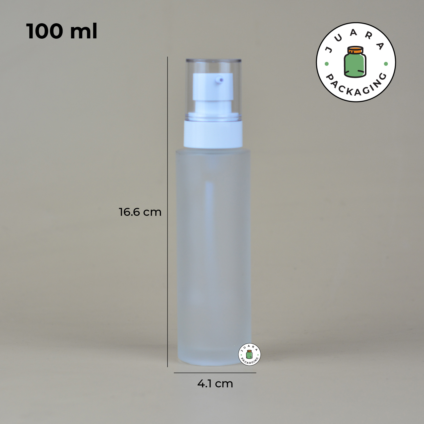 Botol Pump Kaca Frosted - 100 ml - Image 5