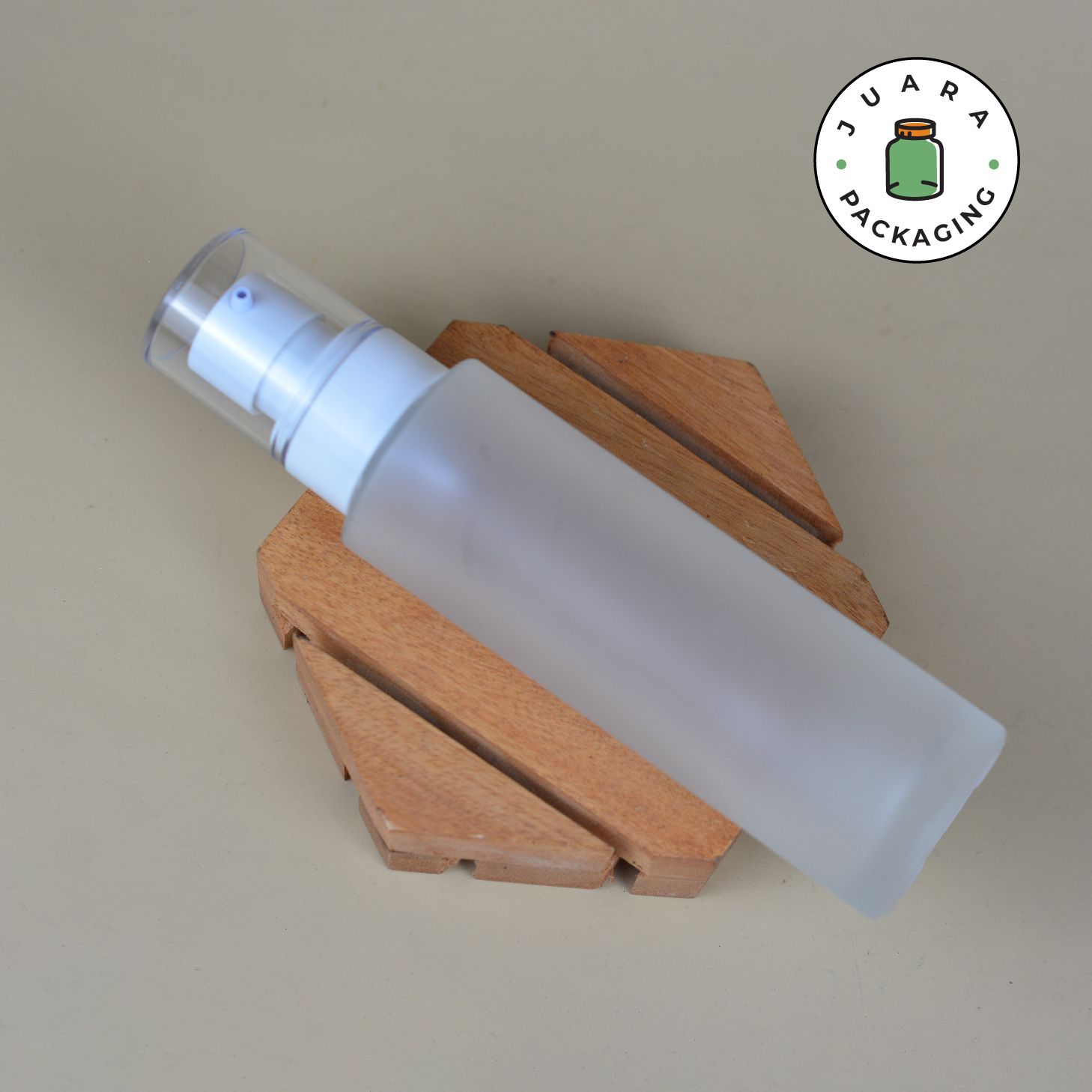 Botol Pump Kaca Frosted - 100 ml - Image 3