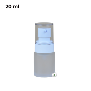 Botol Pump Kaca Frosted - 20 ml