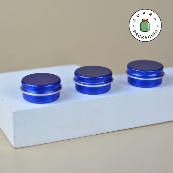 Jar Aluminium Biru Mini - 15 ml - Image 2
