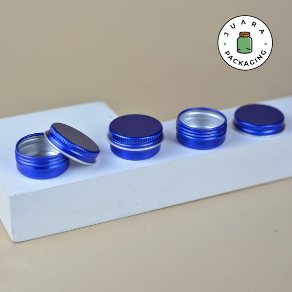 Jar Aluminium Biru Mini - 15 ml - Image 3