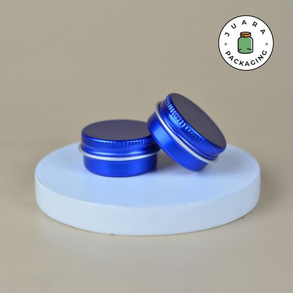 Jar Aluminium Biru Mini - 15 ml - Image 4
