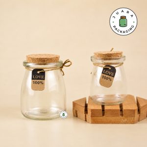 Jar Kaca Tutup Gabus - 100 ml 200 ml