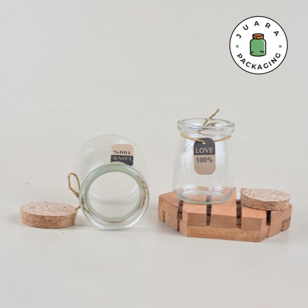 Jar Kaca Tutup Gabus - 100 ml 200 ml - Suplyer Kemasan Skincare ...