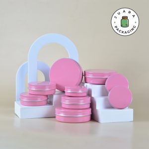 Jar Aluminium Pink - 30 ml 60 ml 100 ml