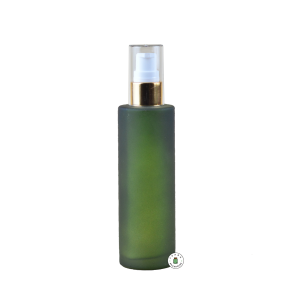 Botol Hijau Pump Gold Transparan - 100 ml
