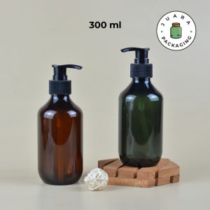 Botol Pump Plastik PET - 300 ml