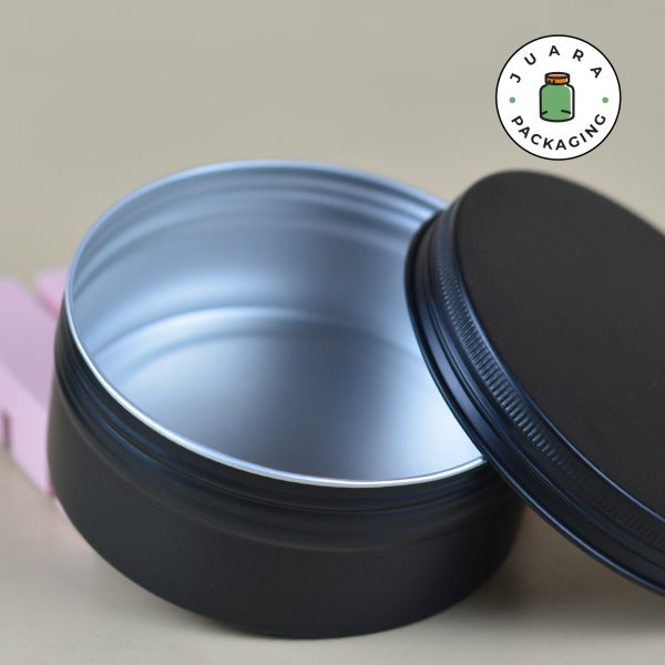 Jar Aluminium Hitam - 250 ml - Image 4