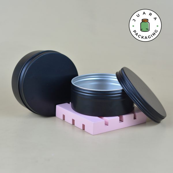 Jar Aluminium Hitam - 250 ml - Image 2