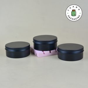 Jar Aluminium Hitam - 250 ml
