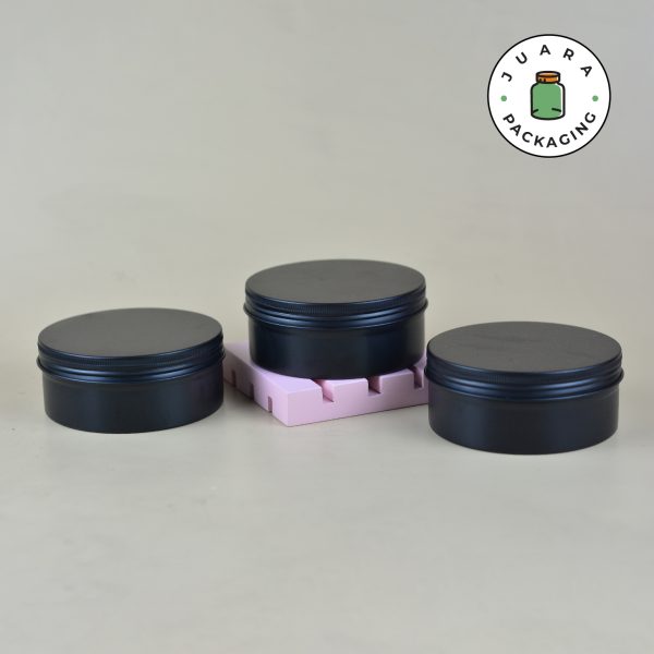 Jar Aluminium Hitam - 250 ml - Image 5