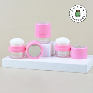Wadah Bedak Tabur Travel Pink - 5 gr 10 gr