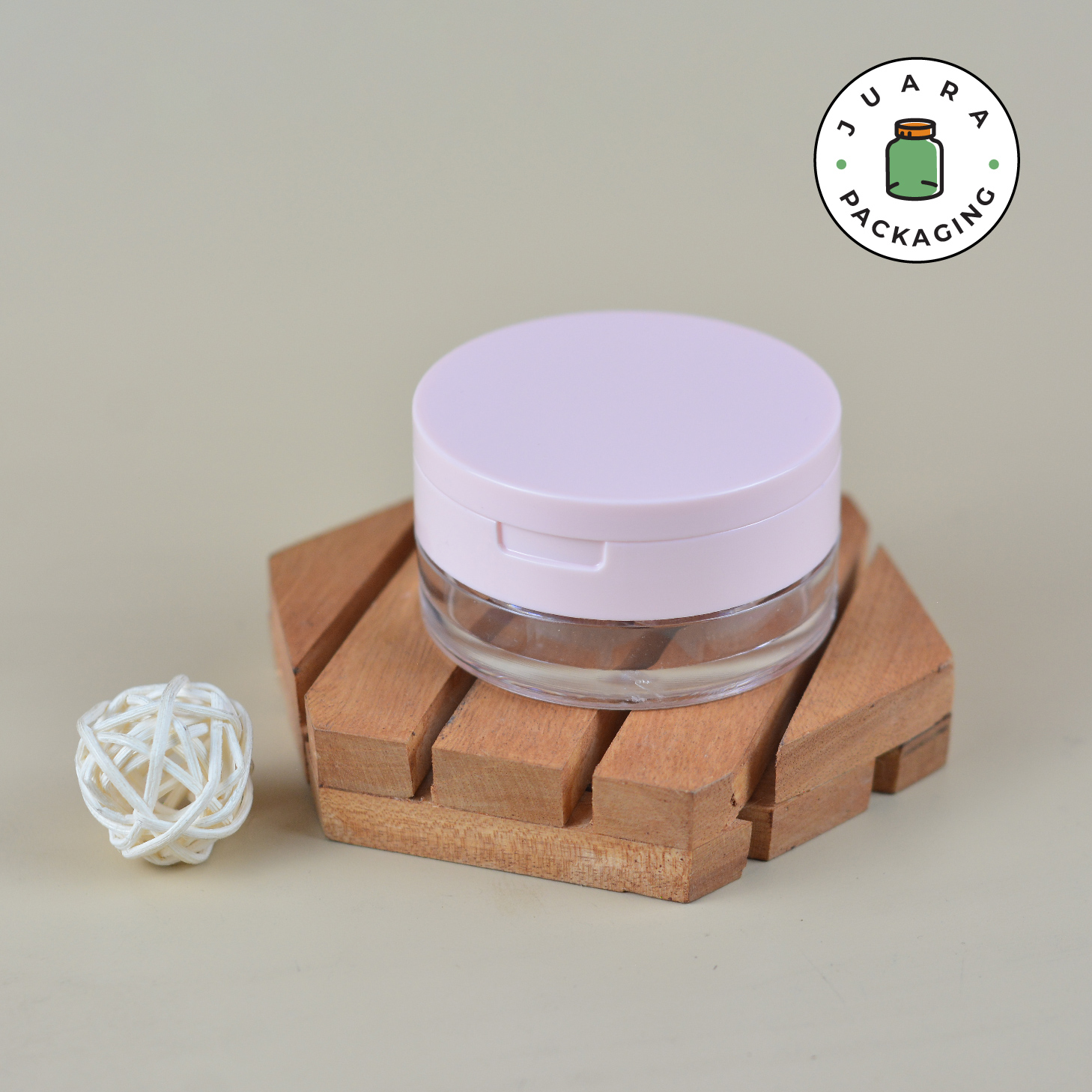 Wadah Bedak Tabur Pink - 20 gr - Image 3