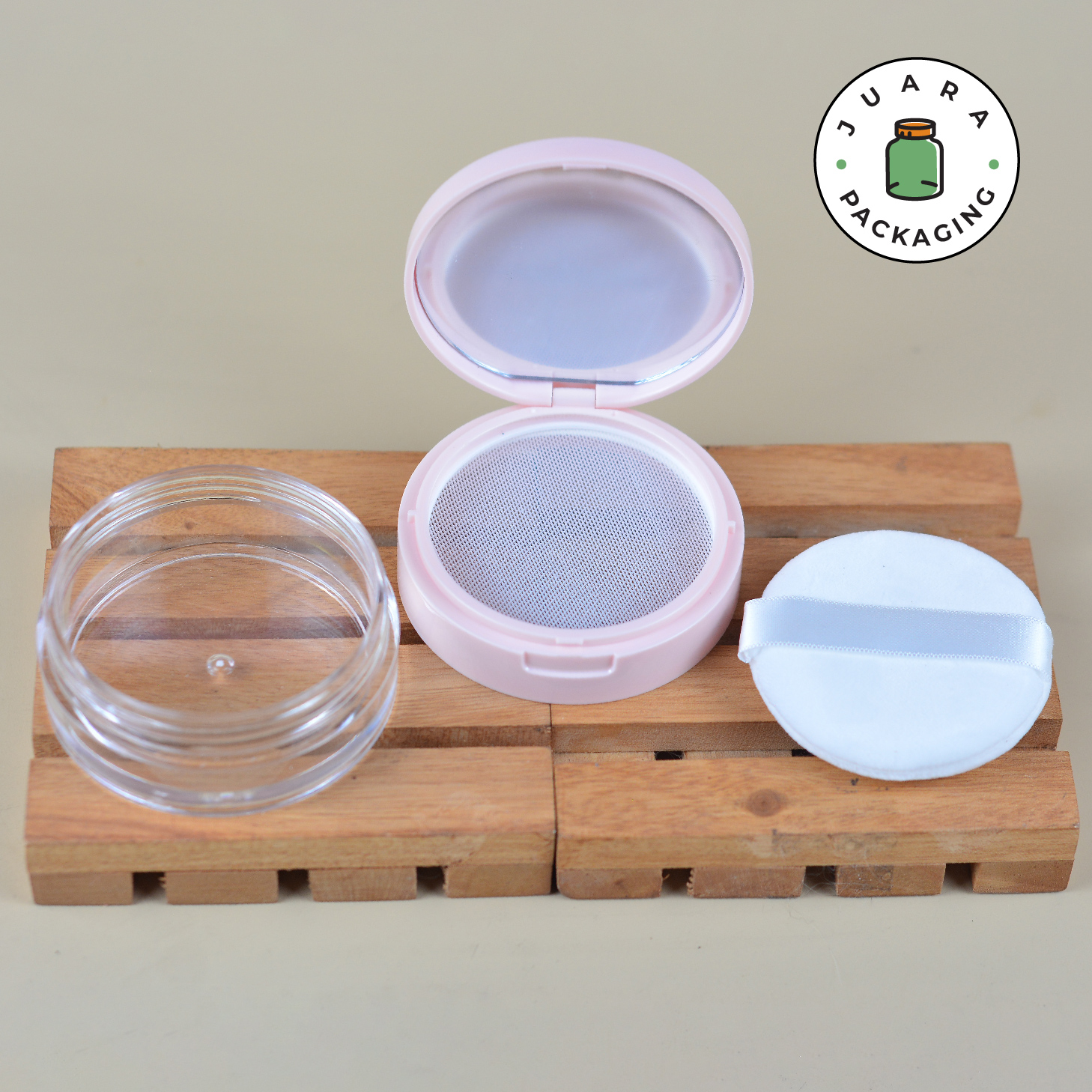 Wadah Bedak Tabur Pink - 20 gr - Image 5