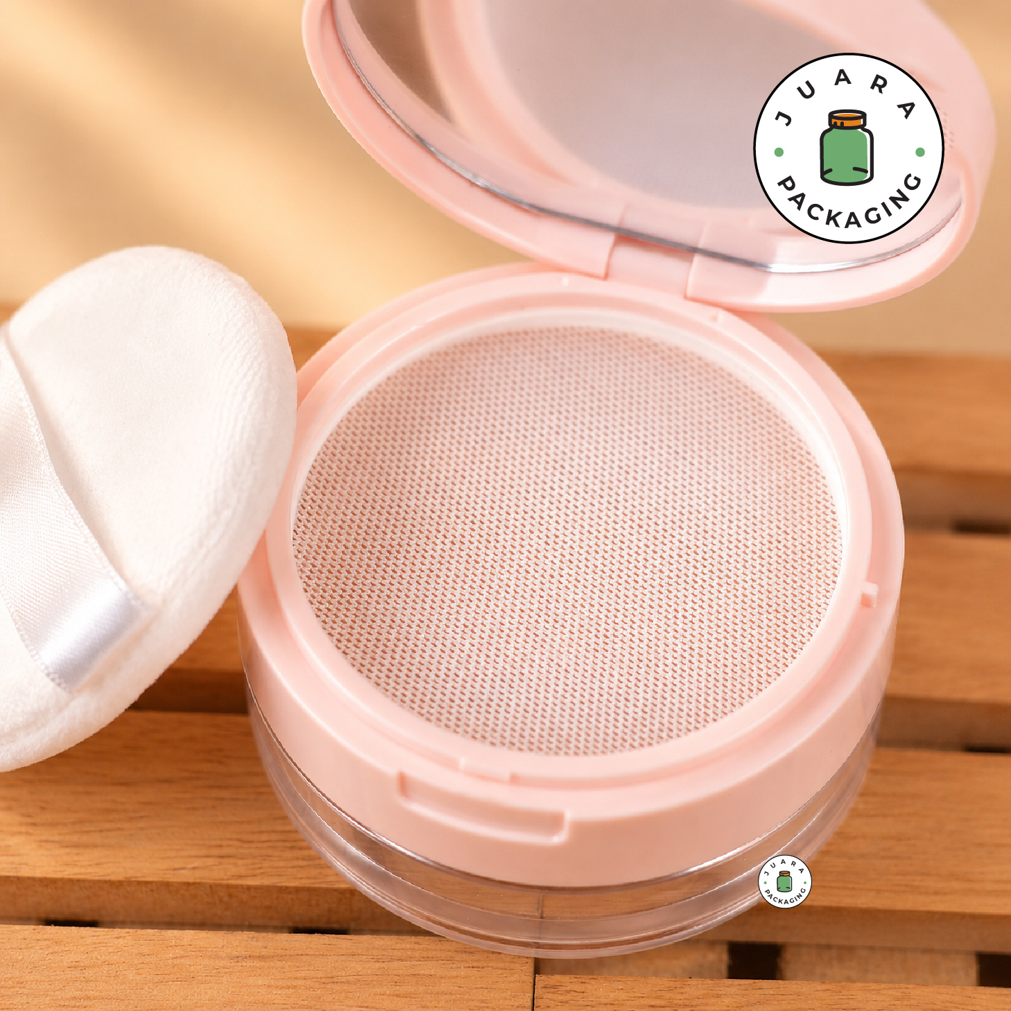 Wadah Bedak Tabur Pink - 20 gr - Image 4