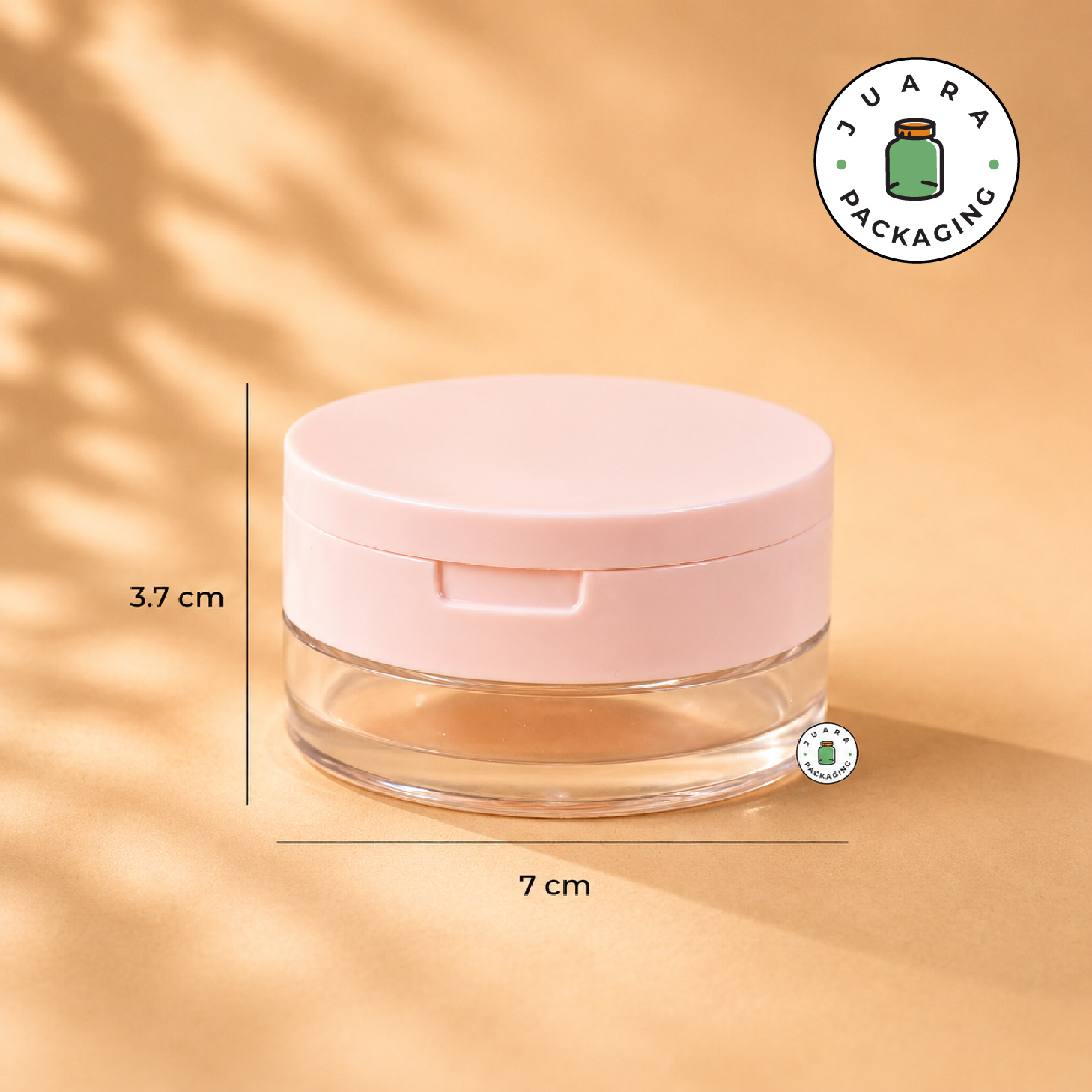 Wadah Bedak Tabur Pink - 20 gr - Image 5