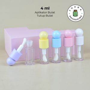 Wadah Lipcare Aplikator Bulat - 4 ml