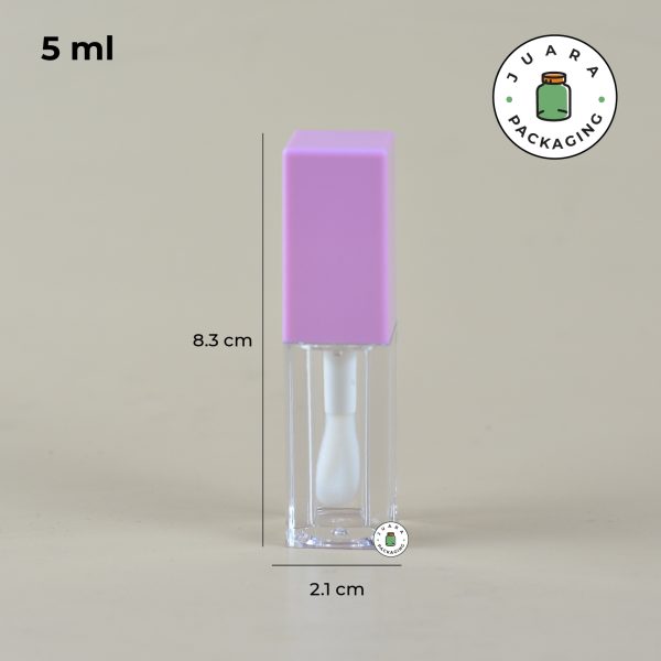 Wadah Lipcare Kotak Aplikator Bulat - 5 ml - Image 6