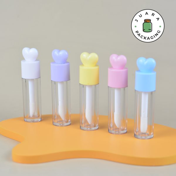 Wadah Lipcare Hati Aplikator Miring - 6 ml - Image 3