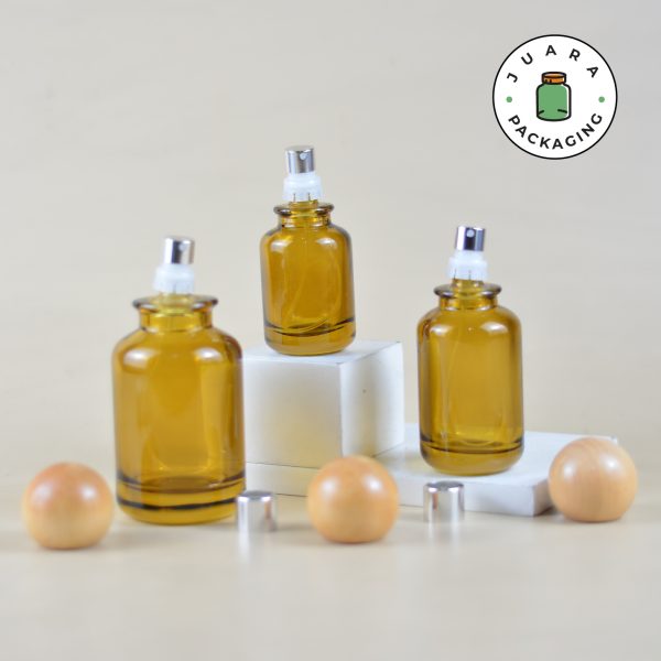 [SEMI PRESS] Botol Parfum Coklat Bulat - 30 ml 50 ml 100 ml - Image 3