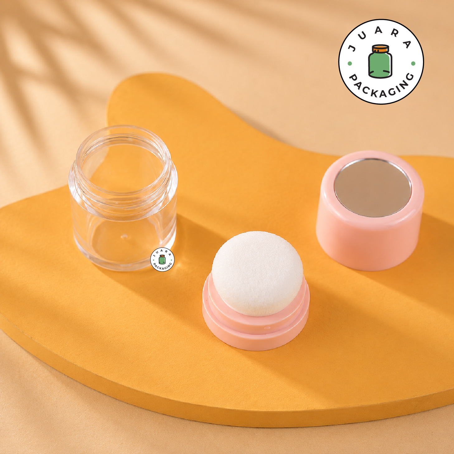 Wadah Bedak Tabur Travel Soft Pink - 5 gr 10 gr - Image 6