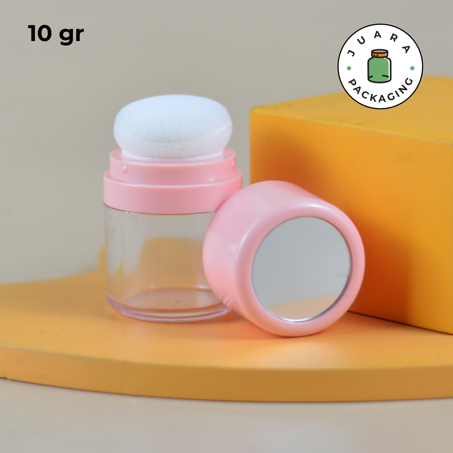 Wadah Bedak Tabur Travel Soft Pink - 5 gr 10 gr - Image 8
