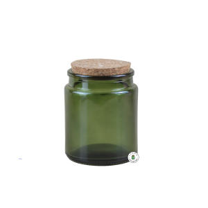 Jar Kaca Hijau Tutup Gabus - 200 ml